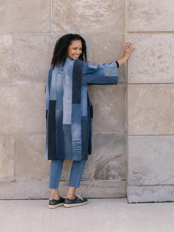 Jean Patchwork Cardigan