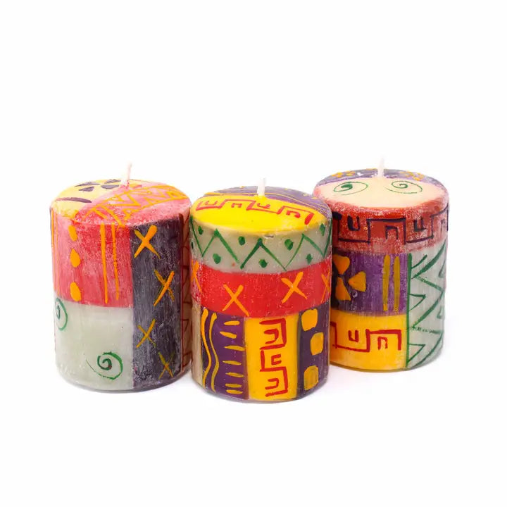 Indabuko Hand Painted Voltive Candles