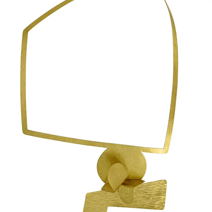 Abstract Interchangeable Gold-Tone Necklace