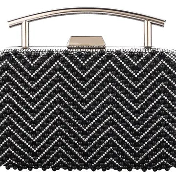 Glam Beaded Frame Clutch