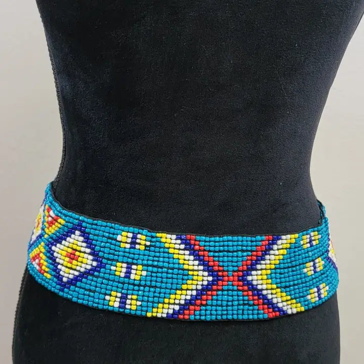 Beaded Belt w/ Wooden closure