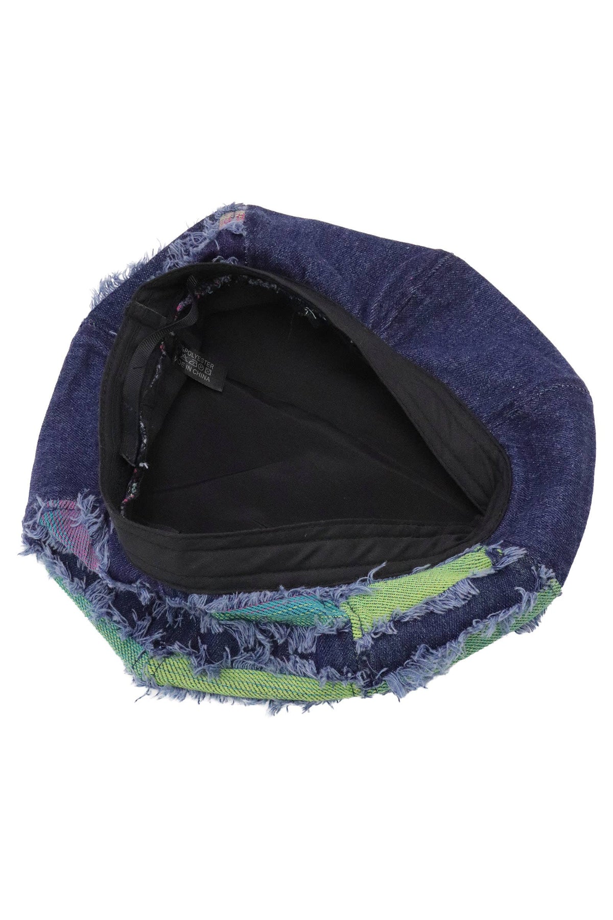 Harlem Hue Distressed Denim Beret