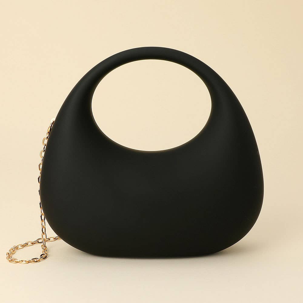Crescent Matte Handbag