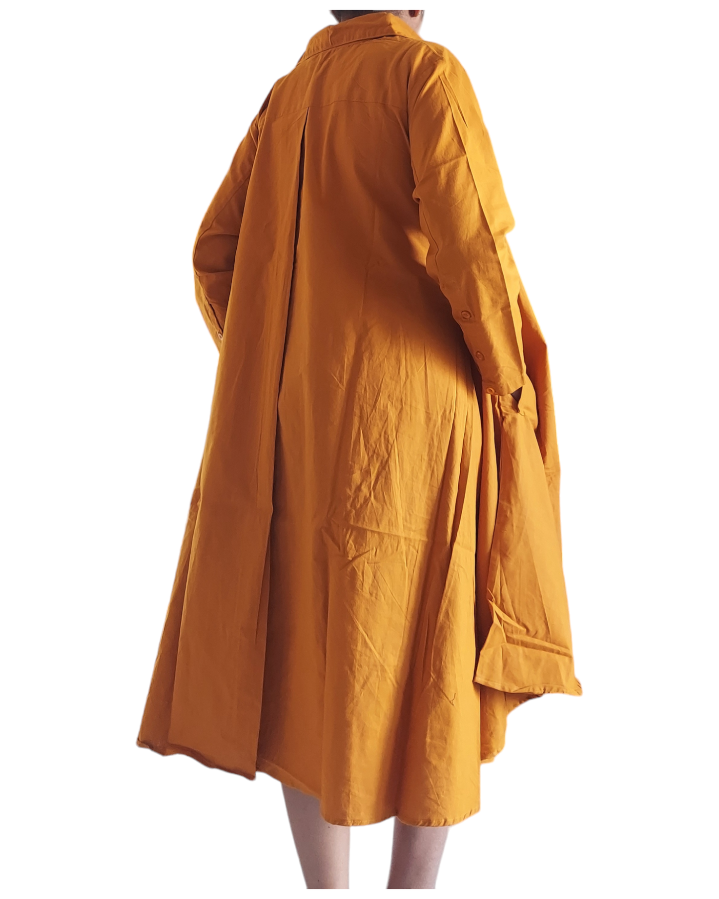 Swing Dress-Mustard