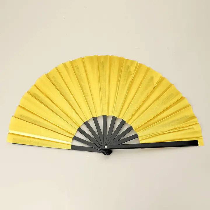 Gold Folding Line Dance Hand Fan