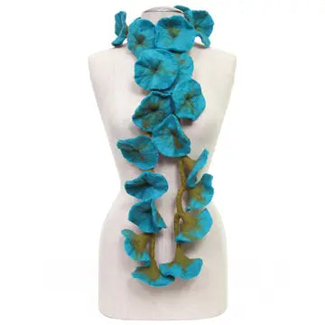 Felted Flower Scarves