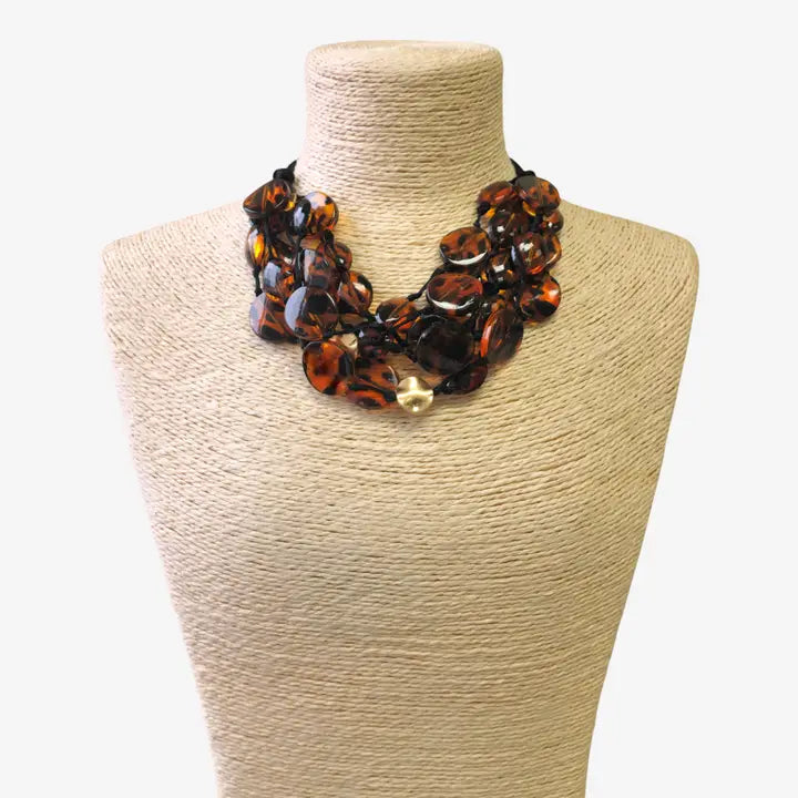 Chunky Tortoise Shell Necklace