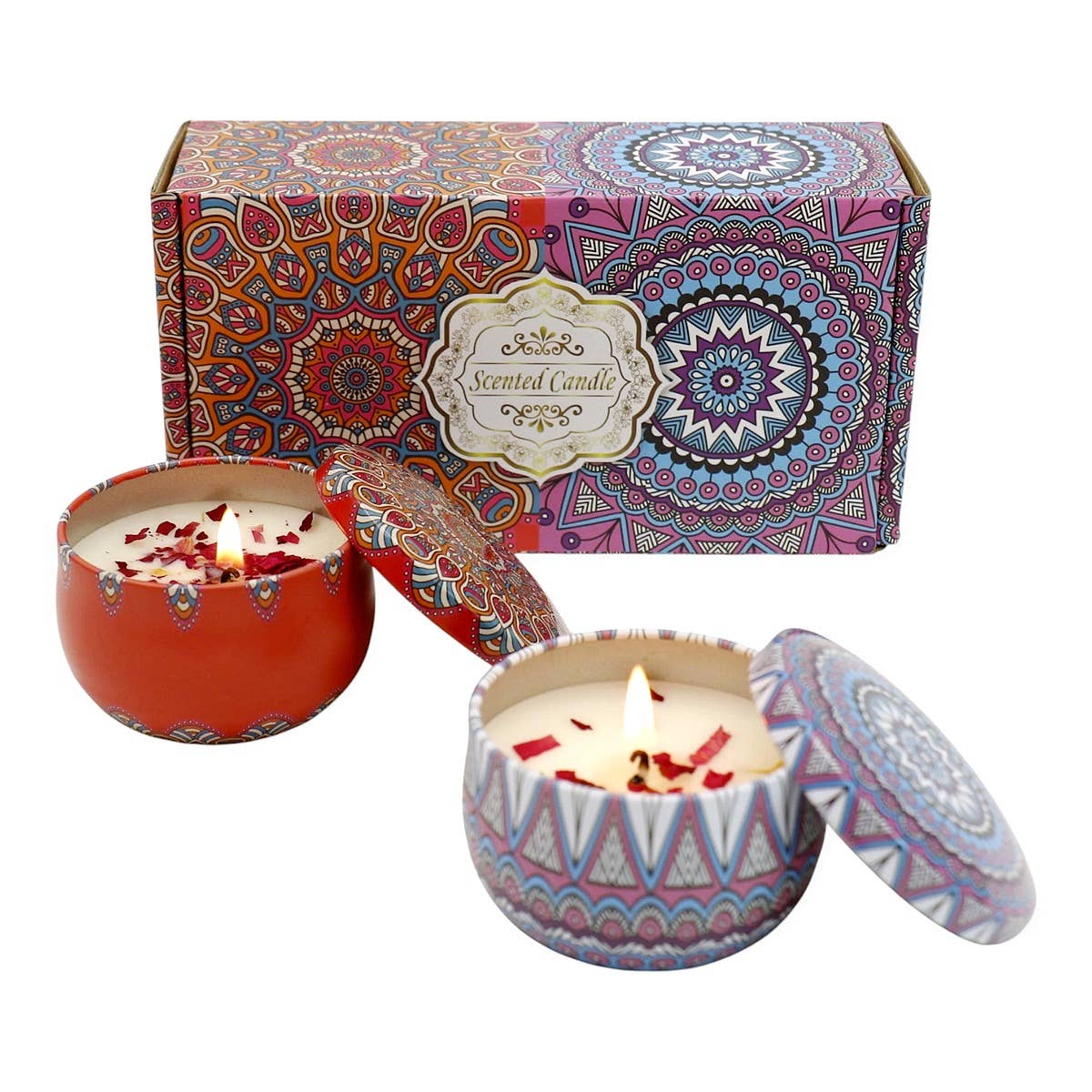 Bohemian Mandala Scented Candle