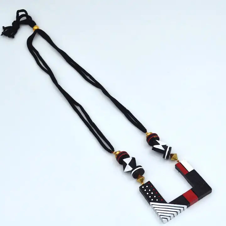Clay Mosaic Necklace & Earrings