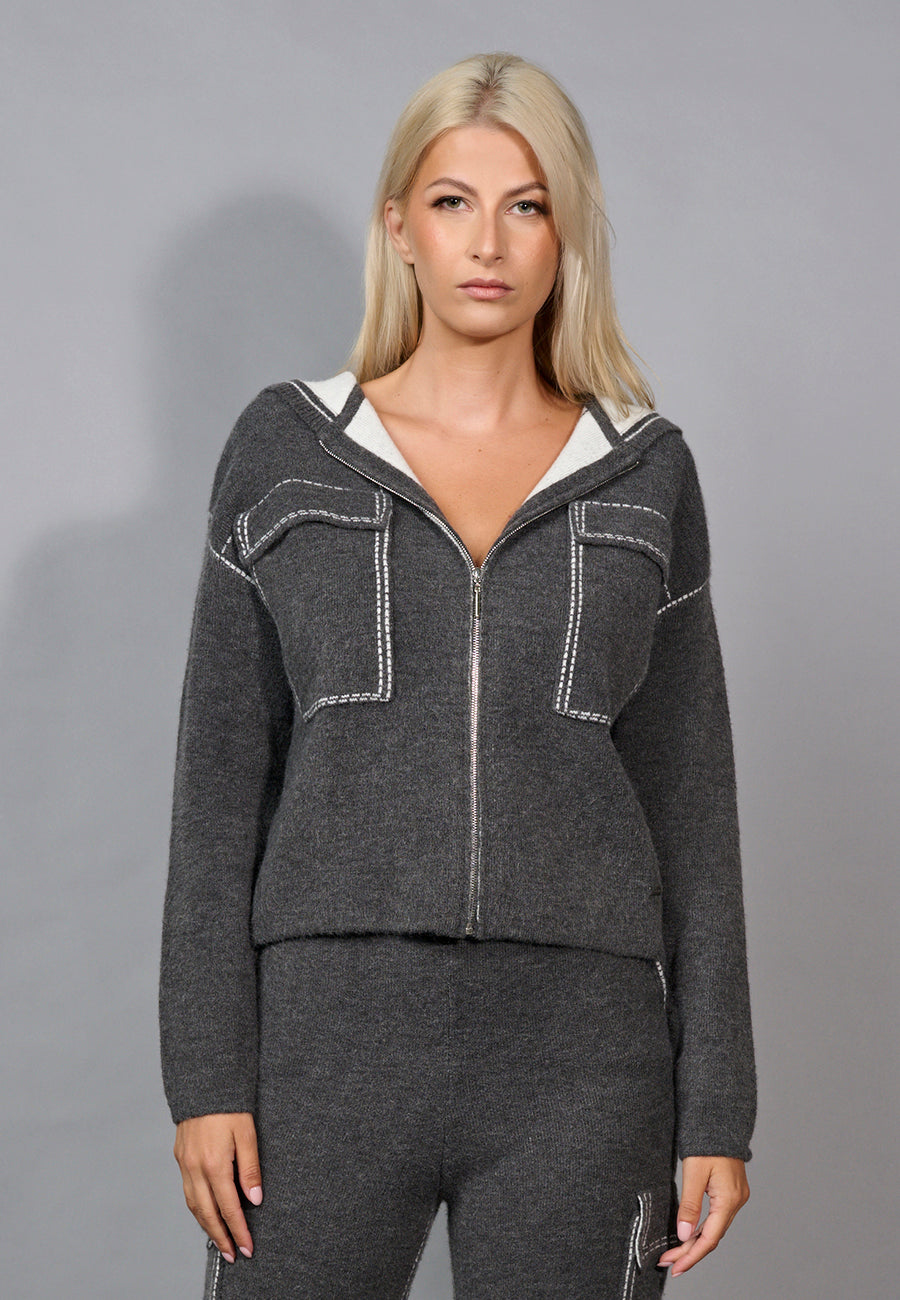 Urban Luxe Zip Jacket w/ Hood