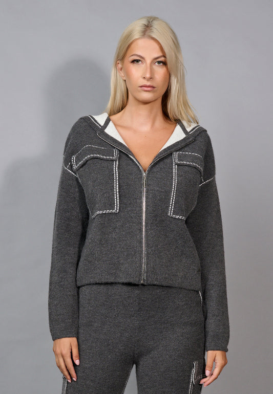 Urban Luxe Zip Jacket w/ Hood