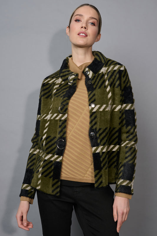 Forest Edge Plaid Coat