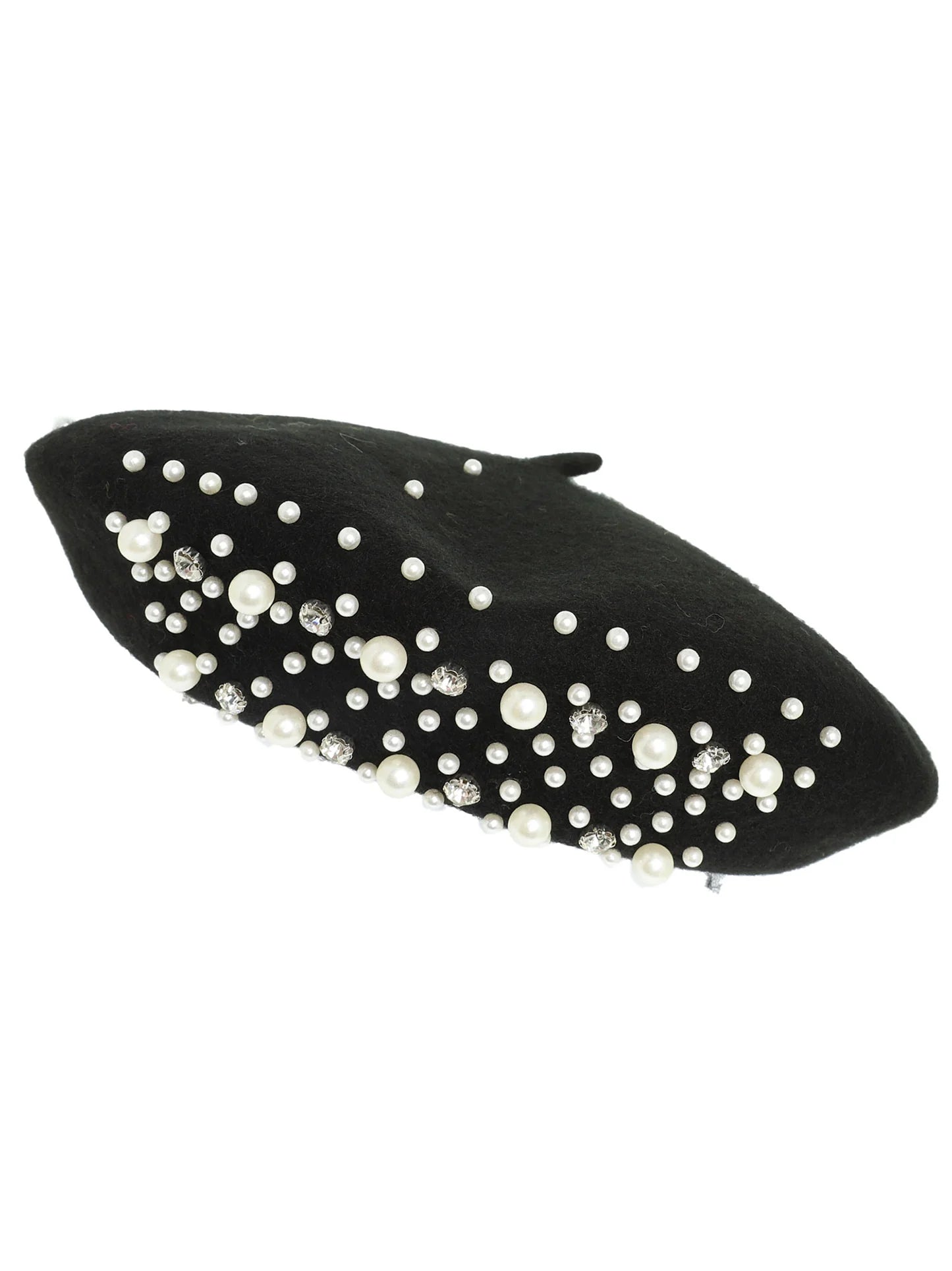 Pearl Accent Classic Beret