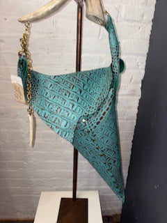 Aqua Cone Handbag