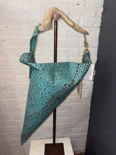 Aqua Cone Handbag