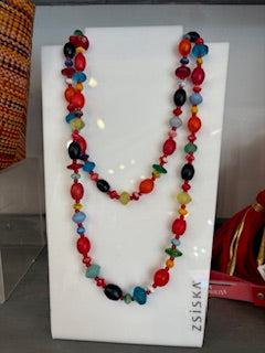 Multi-Colored Beaded Necklace