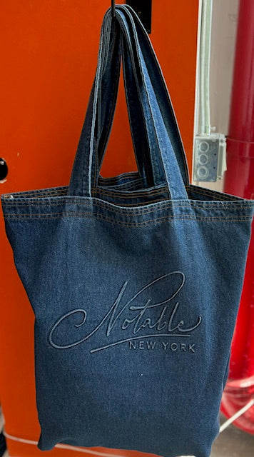 Notable Denim Tote bags