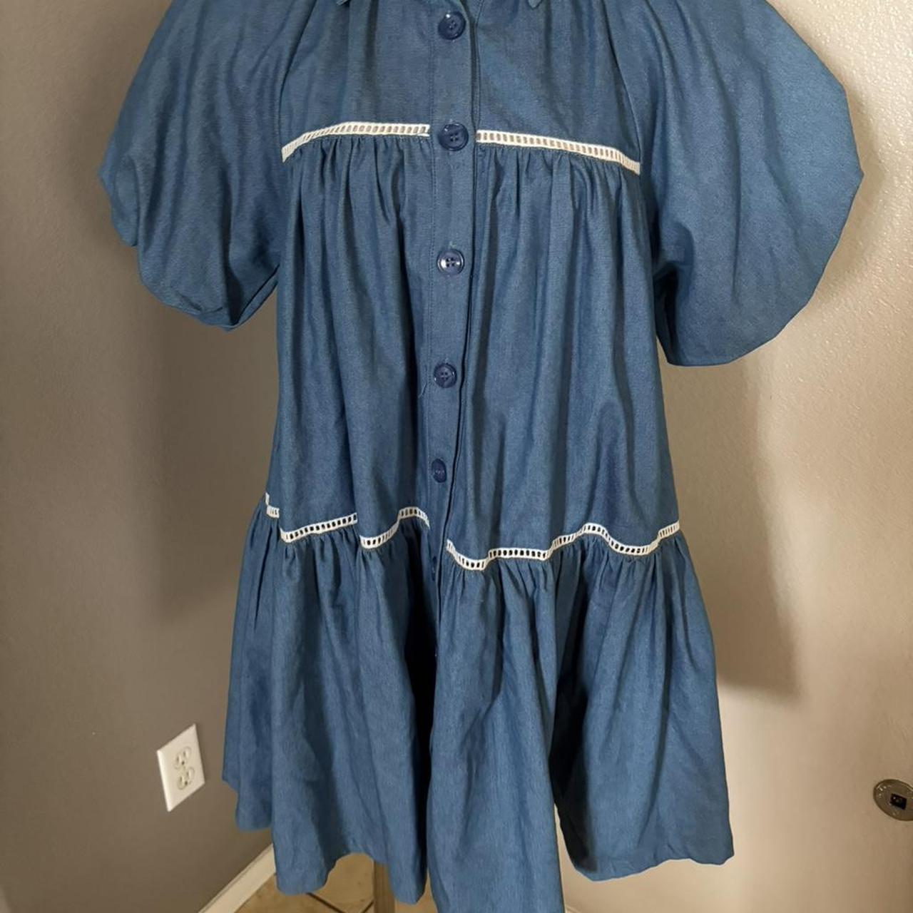 Embroidery Denim Dress