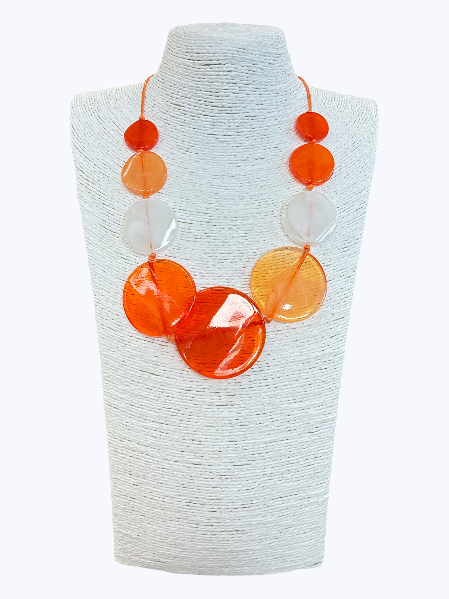 Modern Acrylic Disc Necklace