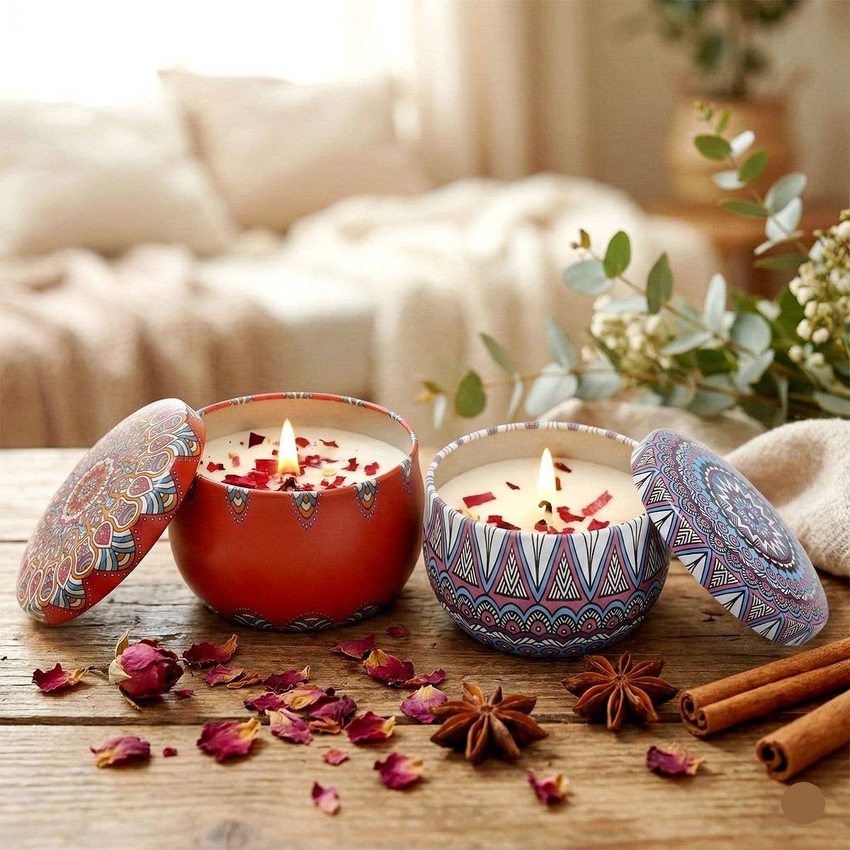 Bohemian Mandala Scented Candle