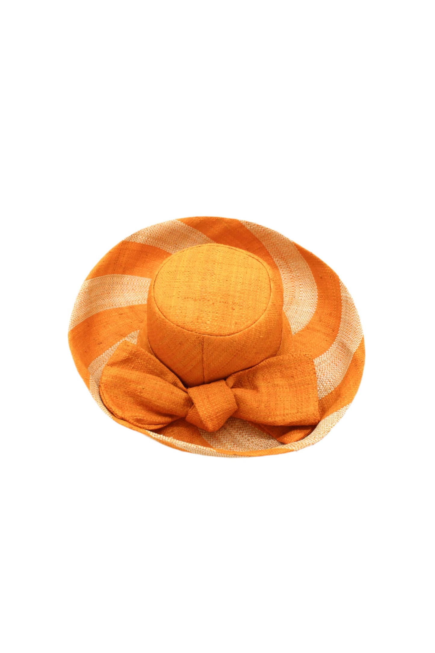 Wide Brim Big Bow Stripe Straw Sun Hats