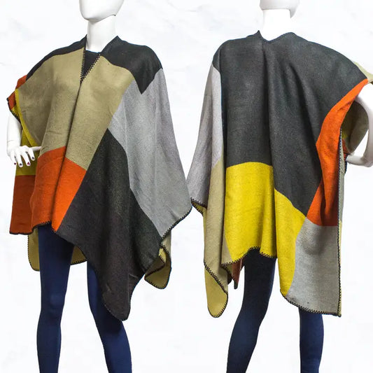 Big Plaid Poncho