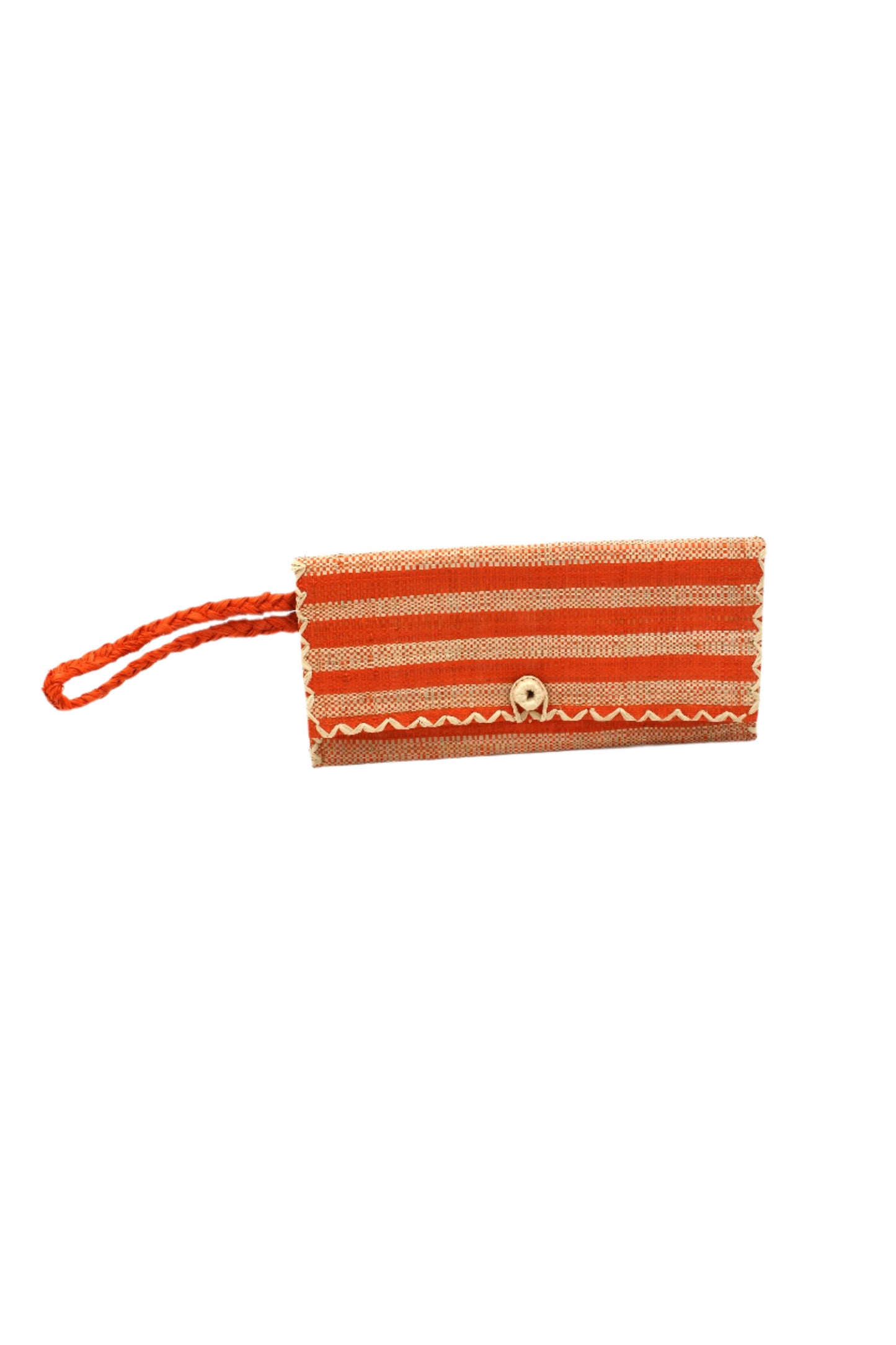 Straw Envelope Clutch Wristlet Bag