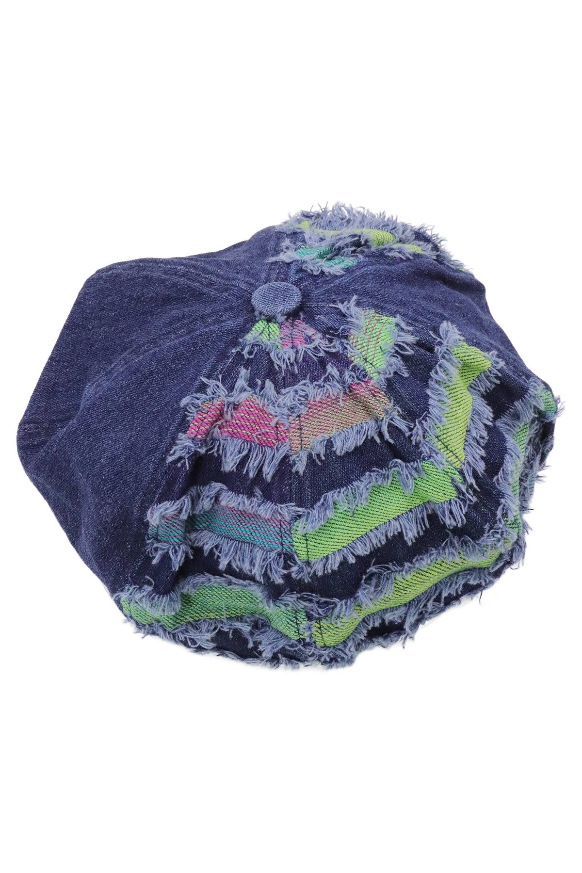 Harlem Hue Distressed Denim Beret
