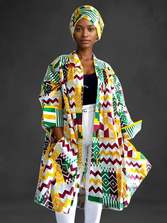 Heritage Harmony Printed Duster Set
