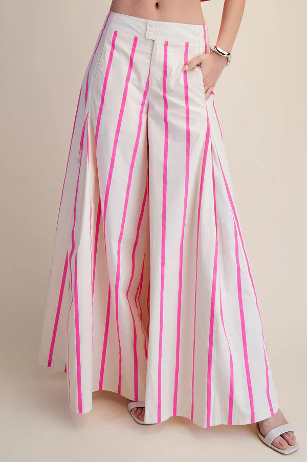Rosé Runway Palazzo Pants