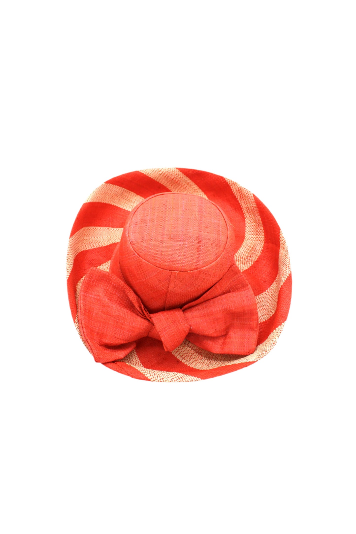 Wide Brim Big Bow Stripe Straw Sun Hats