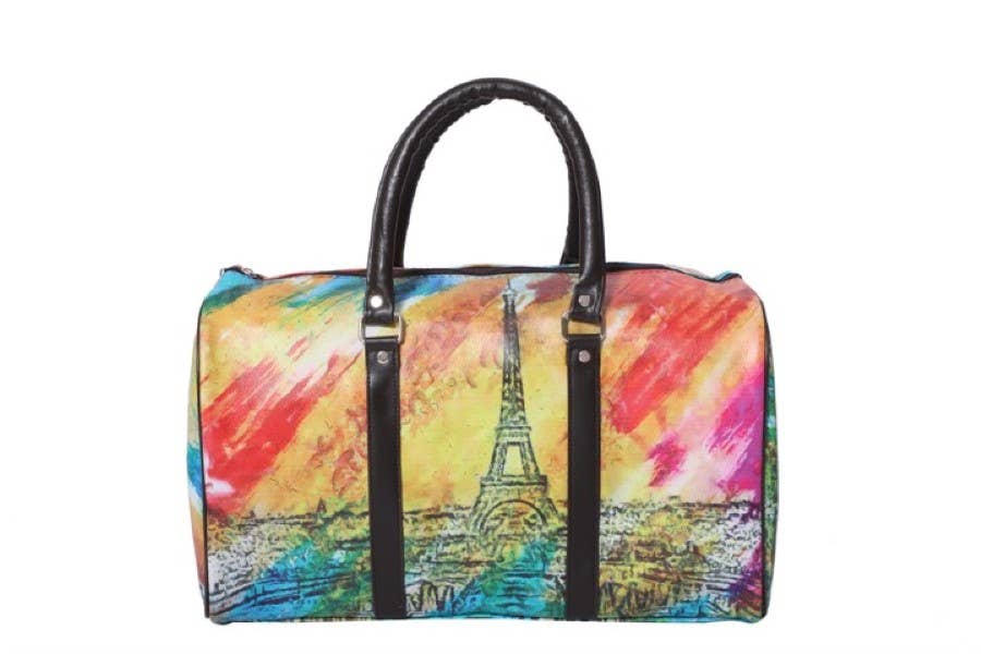 Eiffel Tower Paris City Weekender Bag
