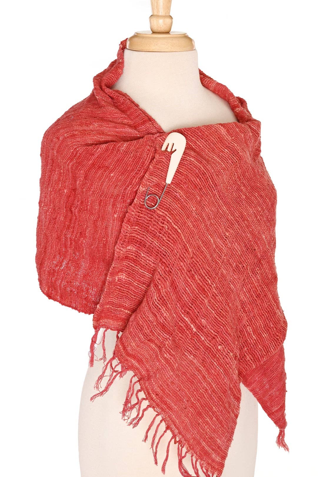 Natural Bone Shawl Pin