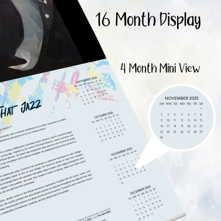 2026 All That Jazz Calendar