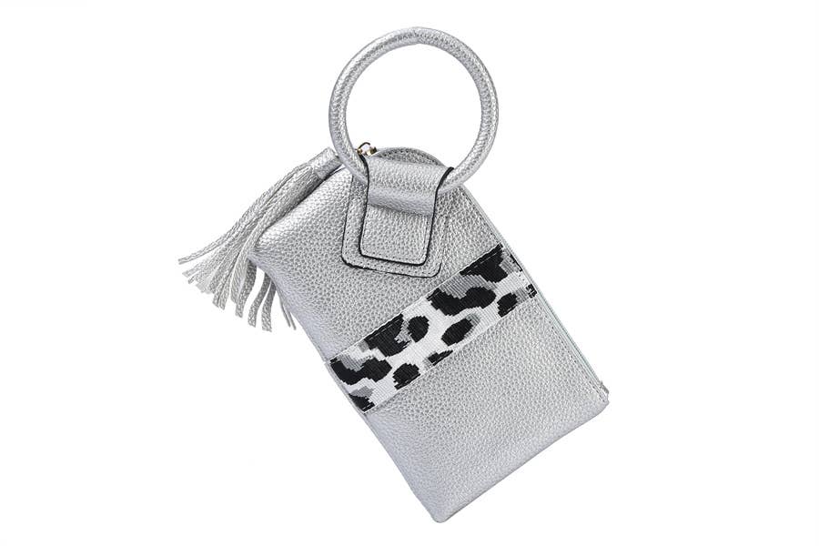 Animal Print Wristlet Wallet Bag