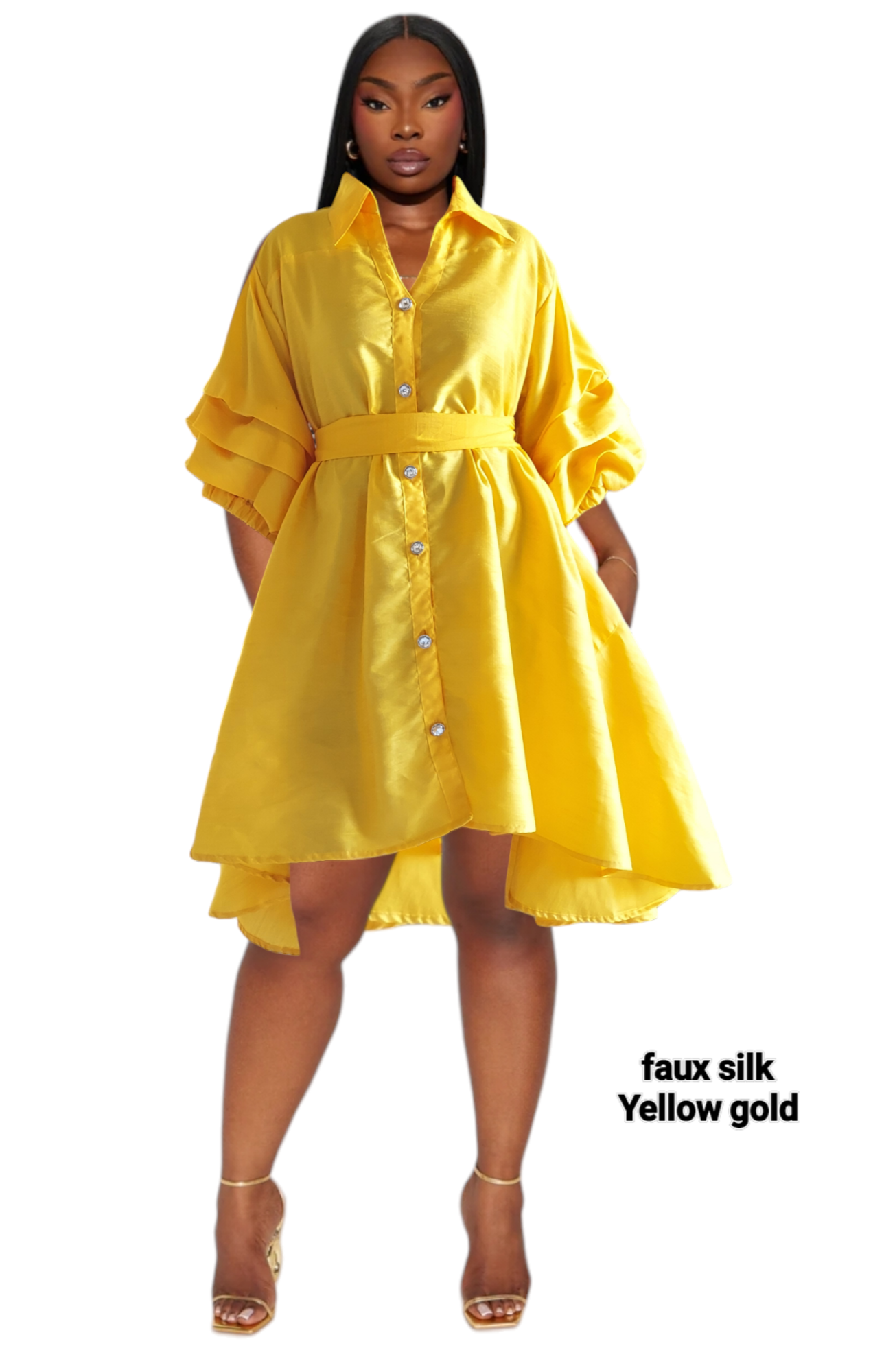 Swing Dress-Yellow Gold – Notable New York
