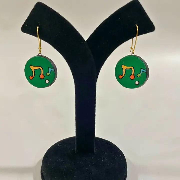 Music Notes Necklace & Earrings