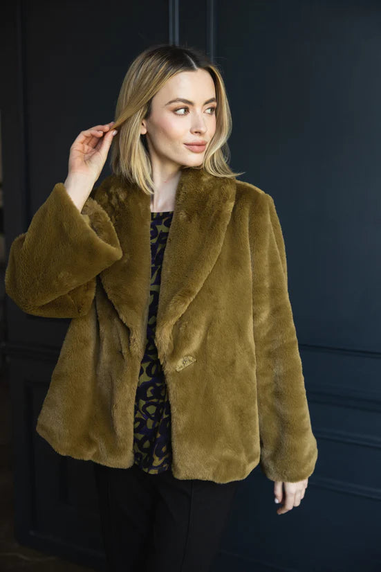 Luxe Plush Fur Coat