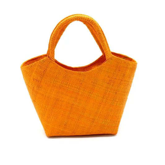 Mini Straw Purse Zippered Handbag