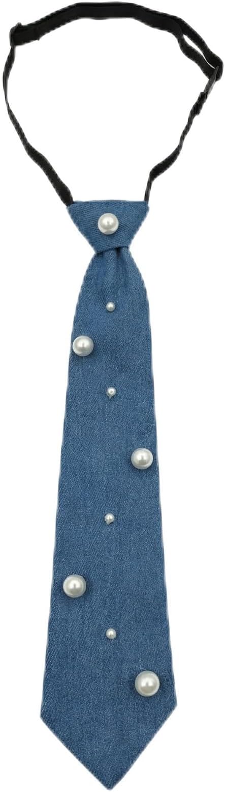 Blue Denim Glam Tie