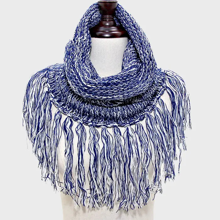 Fringe Luxe Knit Loop Scarf