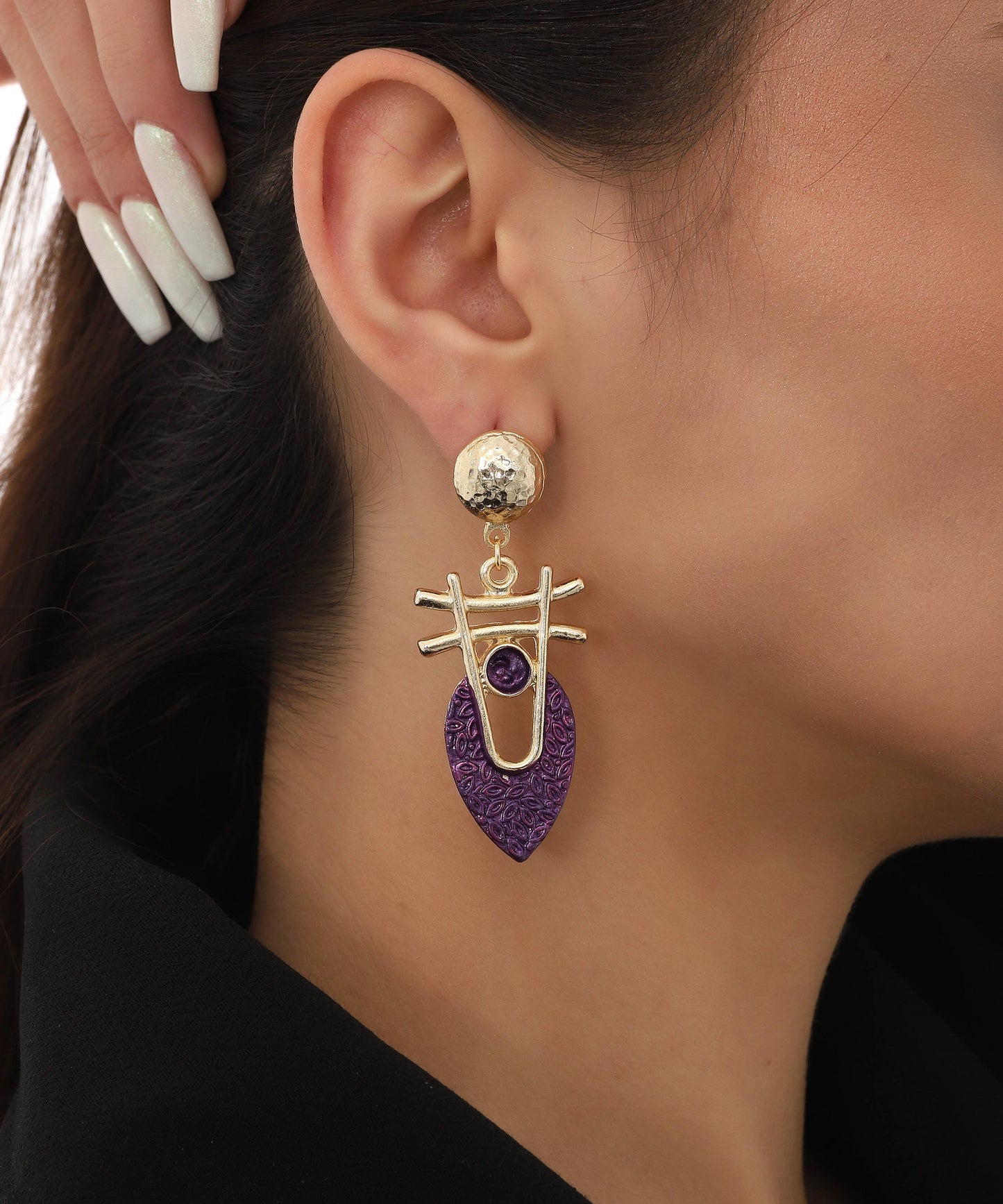 Purple Earrings