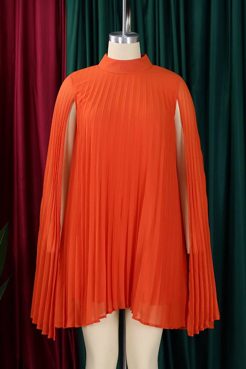 PULLOVER CAPE SHORT DRESS