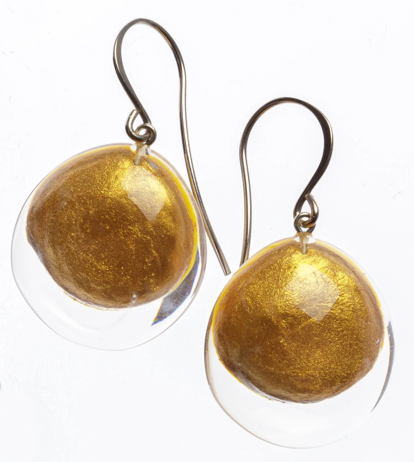 Gold Foil Hook Earrings