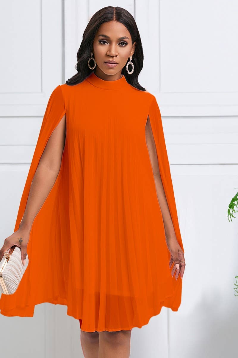 PULLOVER CAPE SHORT DRESS