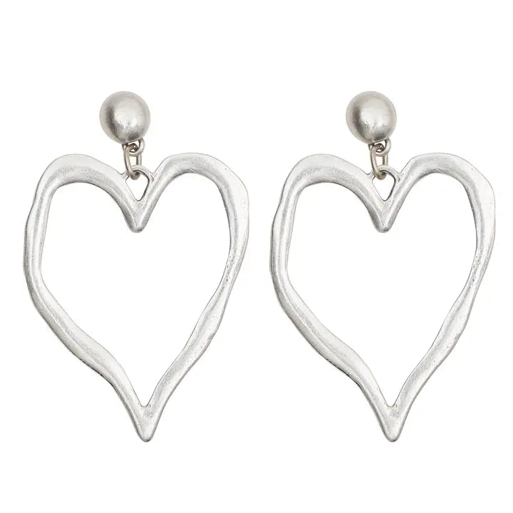 Open Heart Elegance Earrings