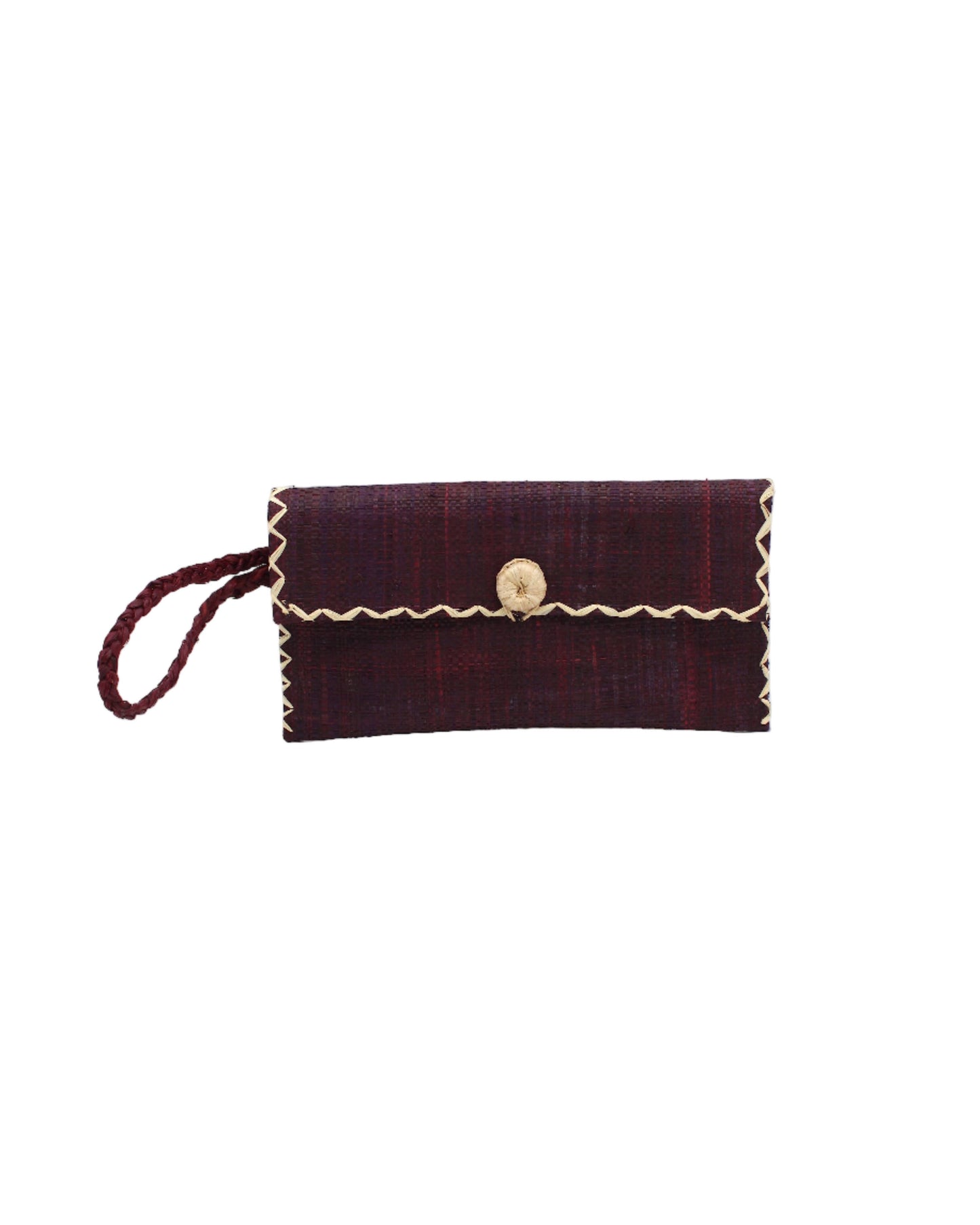 Straw Envelope Clutch Wristlet Bag