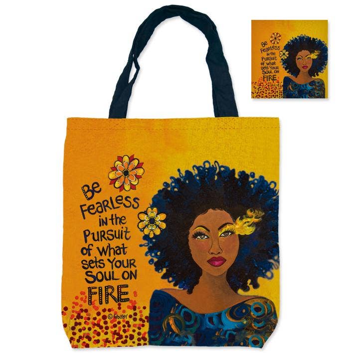 Soul on Fire Folded Canvas Shopping Bag