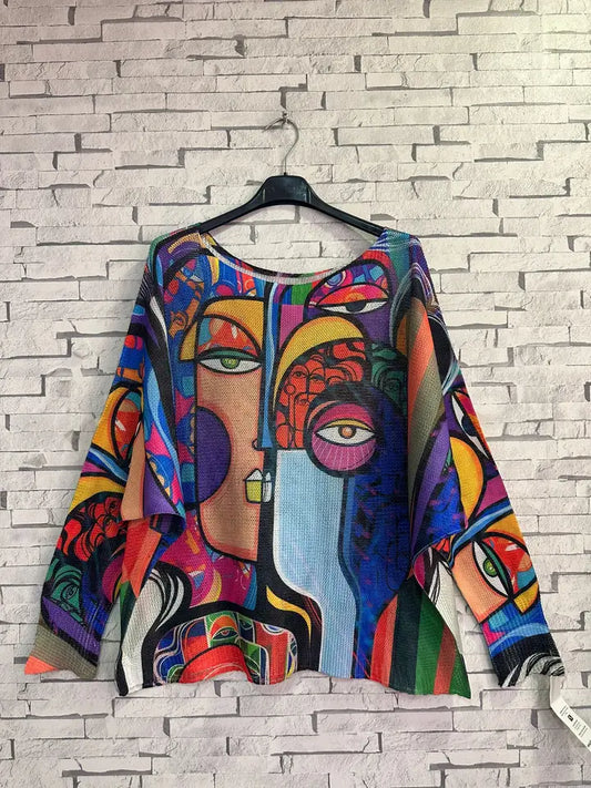 Knit Printed Sweater