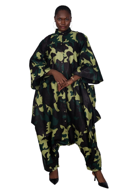 Camo Print Jumpsuit